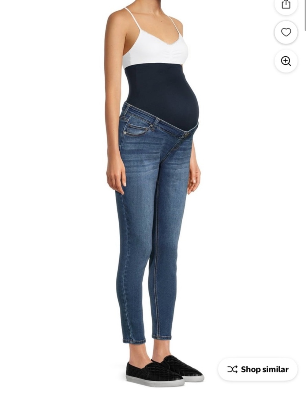 2 Time and Tru Women’s Maternity skinny Jeans - Light Blue & Dark Blue